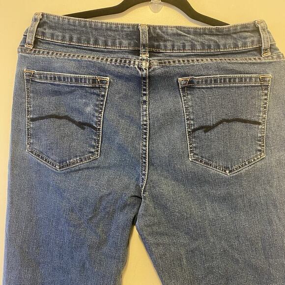 BlueMountain Women 10 Bootcut Blue Denim Cotton Blend Jeans MidRise Medium Wash - Picture 8 of 9